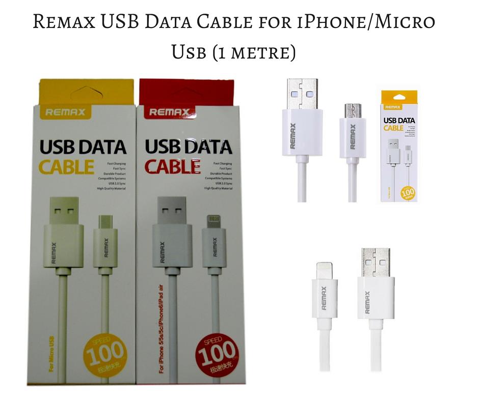 Remax Fast Charging Data Cable for Samsung/iPhone/Micro USB  Phone