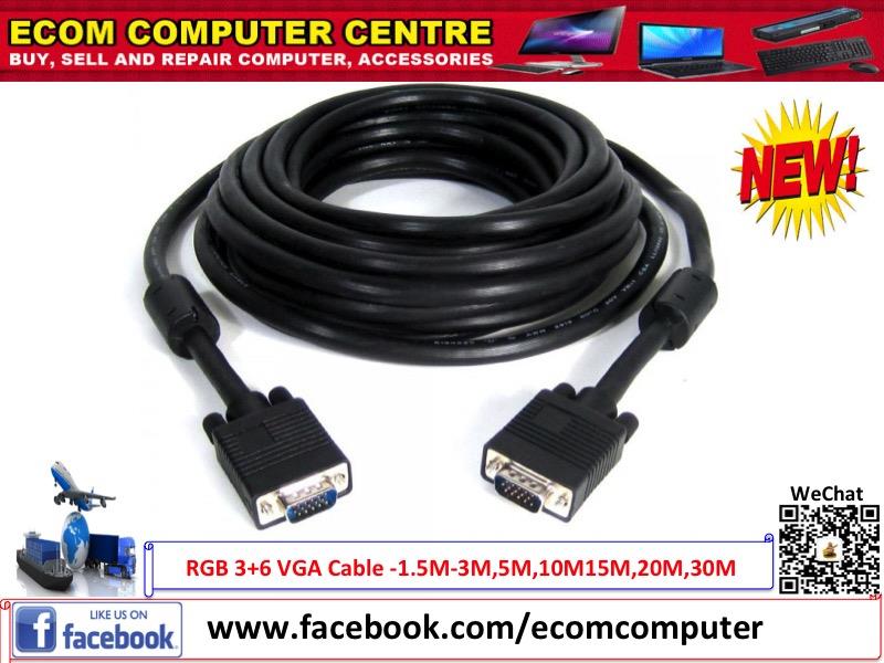 RGB 3+6 VGA Cable (Full Cooper)-1.5M,3M,5M,10M,15M,20M,30M