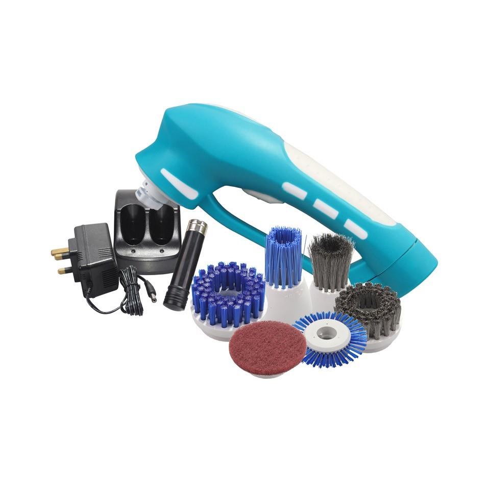 RiiNO Cordless Power Scrubber Rechargeable Brush [Free 6 Brush set]