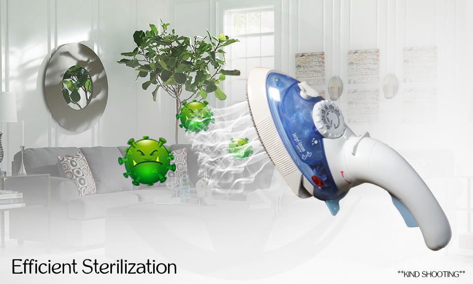 RiiNO Mini Iron Garment Steamer 2 in 1 Portable 180° Turn Handle