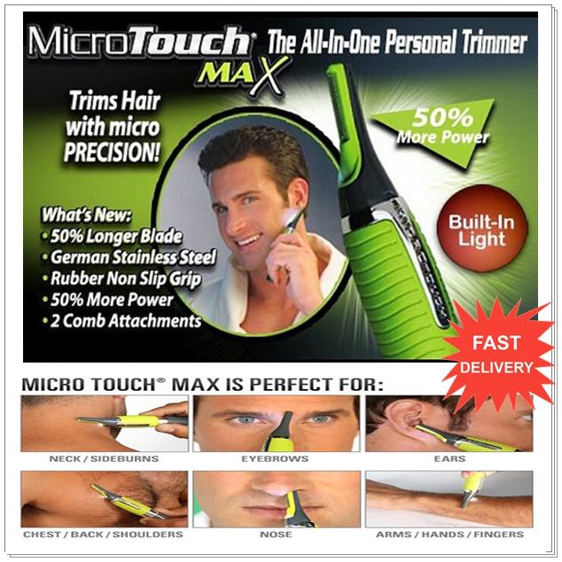 RM7.5 ONLY! Micro Touch Max Multi-Function Trimmer shaver FREE BATTERY