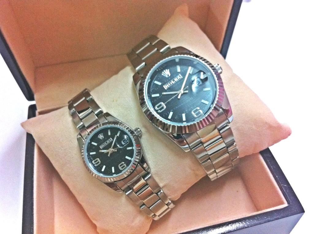 Rolex DAYJUST Royal Black 1pair Watch-Date Funtion+WOODEN BOX Rolex DAYJUST Royal Black 1pair Watch-Date Funtion+WOODEN BOX