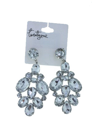  ... Forever Twenty One Silver Shinning Diamond Earrings (item 70513126