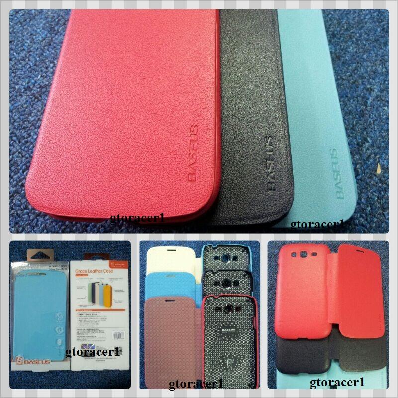 Samsung Galaxy Grand Duos I9082 Baseus Grace Leather Flip Case Thin ...
