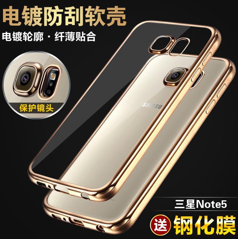 Samsung Galaxy Note 3 4 5 TPU Case Cover Casing + Free Tempered Glass
