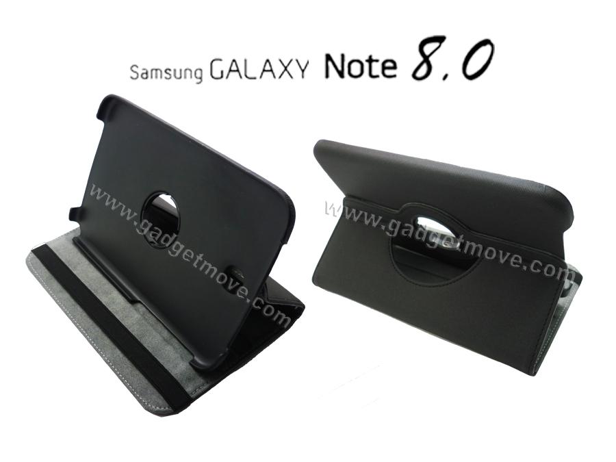 Samsung Galaxy Note 8.0 360 Rotating Swivel Standable leather Case