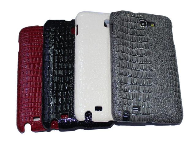 Samsung Galaxy Note CROCODILE leather back case  +  FREE PROTECTOR