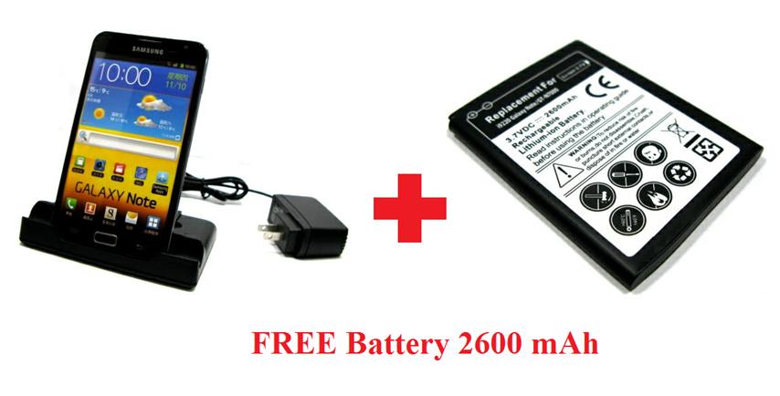 Samsung Galaxy Note DOCK Battery Charger case + FREE BATTERY   ! ! ! !