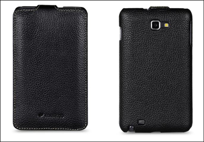Samsung Galaxy Note MELKCO GENUINE LEATHER case + FREE PROTECTOR
