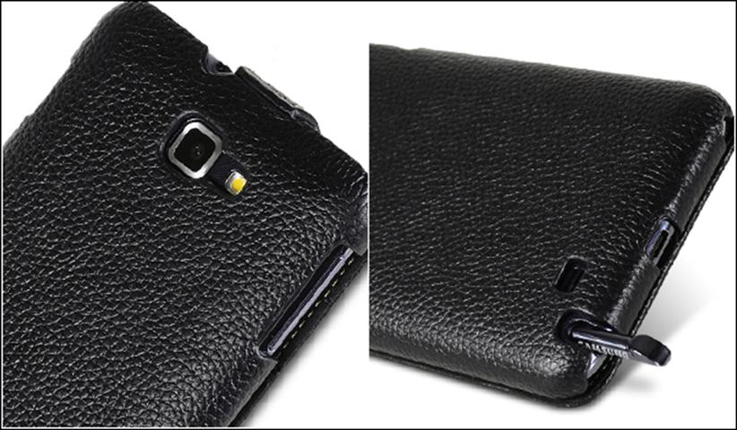 Samsung Galaxy Note MELKCO GENUINE LEATHER case + FREE PROTECTOR