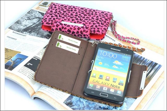Samsung Galaxy Note WALLET Leopard case