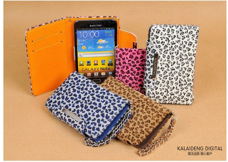 Samsung Galaxy Note WALLET Leopard case
