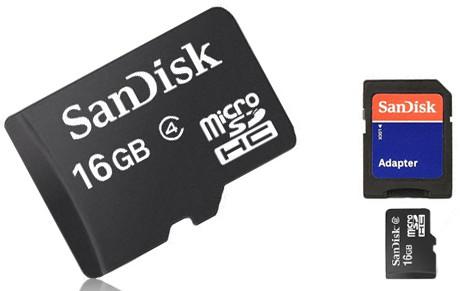 SANDISK 16GB Micro SD Memory Card SAMSUNG HTC GALAXY s2 s3 note black