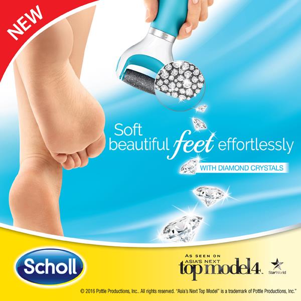 Scholl Velvet Smooth Express Pedi Foot File (Pink)