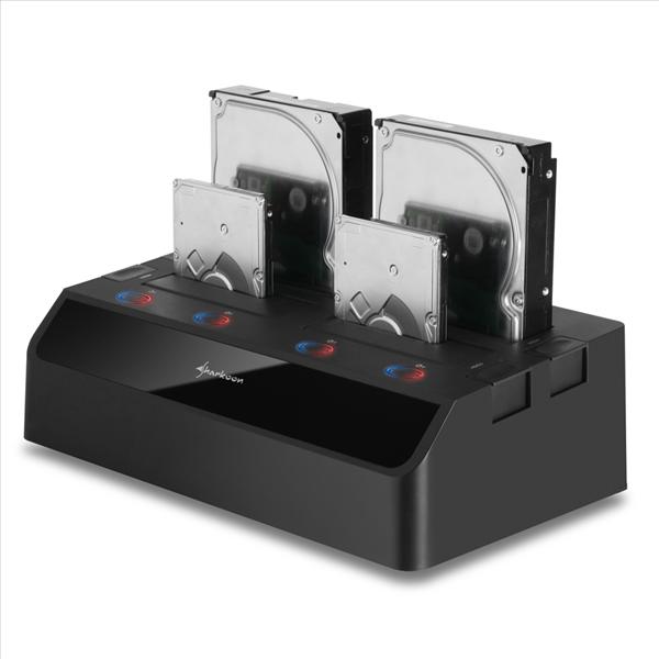 # SHARKOON SATA QuickPort Quattro USB 3.0 / 4x HDD DOCK # # SHARKOON SATA QuickPort Quattro USB 3.0 / 4x HDD DOCK #
