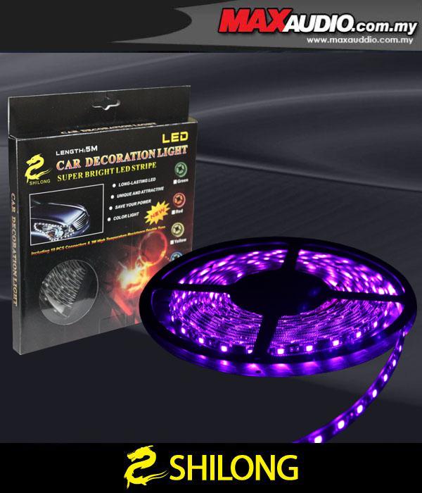 SHILONG 5 Meter 0.6W Super Bright Big LED Purple Stripe Light SHILONG 5 Meter 0.6W Super Bright Big LED Purple Stripe Light