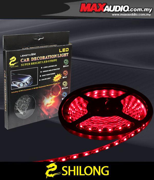 SHILONG 5 Meter 0.6W Super Bright Big LED Red Stripe Light SHILONG 5 Meter 0.6W Super Bright Big LED Red Stripe Light