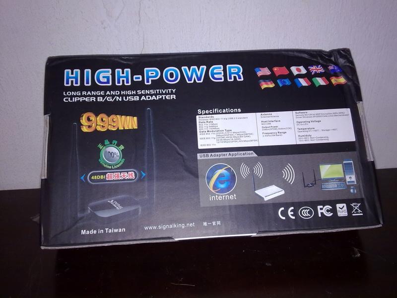 Signalking 999WN High Power Wifi Usb Adapter(3Mth Warranty) Signalking 999WN High Power Wifi Usb Adapter(3Mth Warranty)