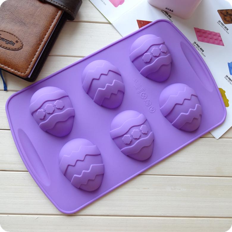 Silicone Egg Shaped Cake / Puding / Jelly Mold (6 in 1)