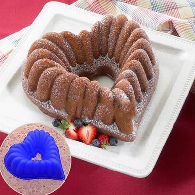 Silicone Fancy Heart Pan Mold