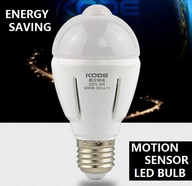 Smart Motion Sensor 7 Watt E-27 LED Light Bulb Smart Motion Sensor 7 Watt E-27 LED Light Bulb