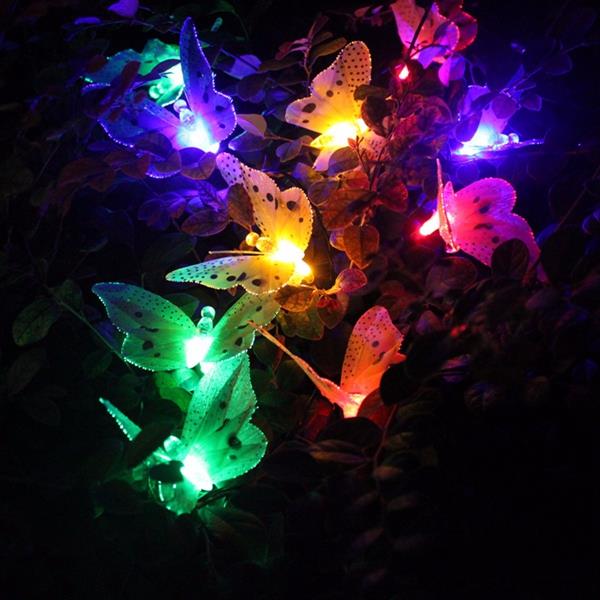 Solar Power 10 Butterfly LED Lights (end 8/16/2017 11:15 AM)