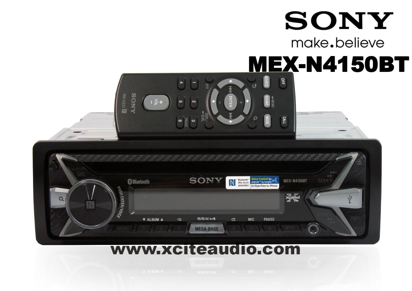 SONY MEX-N4150BT Bluetooth/USB/AUX Car Stereo Head Unit Player