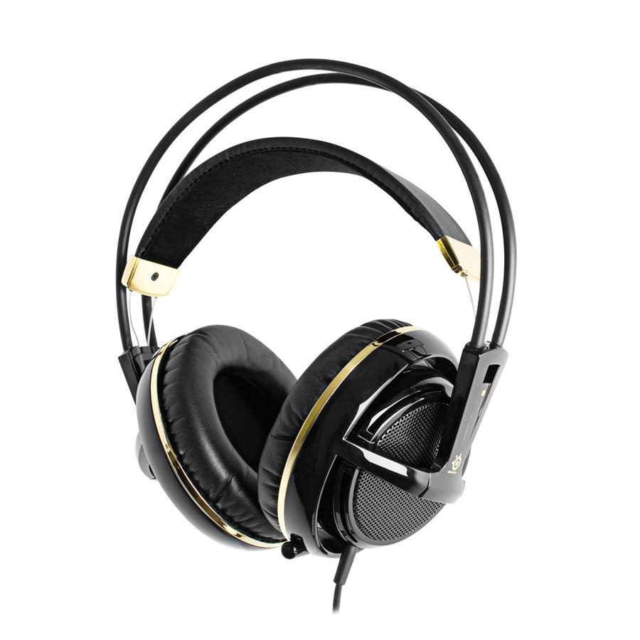 SteelSeries Siberia v2 Full-Size USB Gaming Headset Gold Black