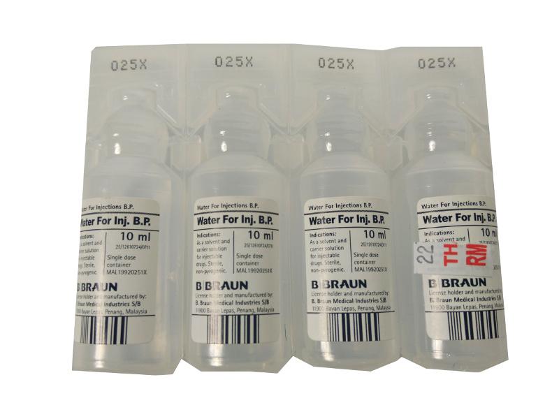 STERILE WATER FOR INJECTION 4X10ML STERILE WATER FOR INJECTION 4X10ML