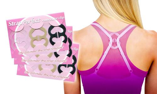 Strap Perfect Bra Concealer Clips 6 pcs free invisible  tape 24 pcs