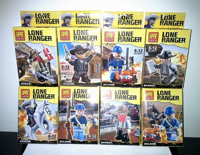 Super Heroes Lego Compatible Action Figures - Full Set Lone Ranger