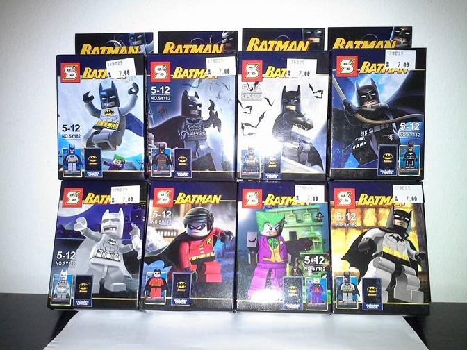 Super Heroes Lego Compatible Mini Action Figures - Full Set Batman