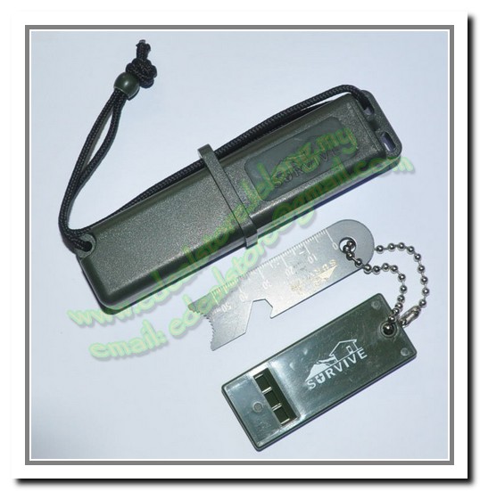 Survival Fire Sparkle + Blade Cutter + Whistle (Green)