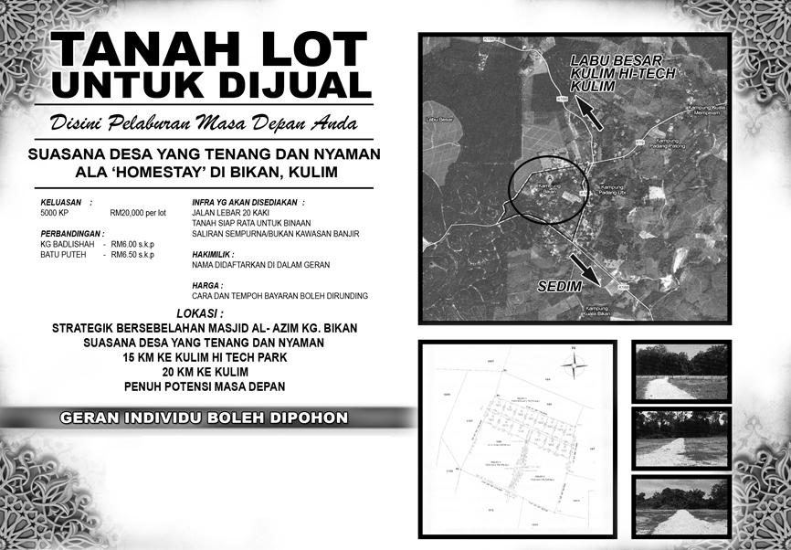 Tanah+Lelong+Kedah Tanah Lot di Bikan, Kulim (Kedah, end time 11/5/2012 9:26:00 PM MYT)