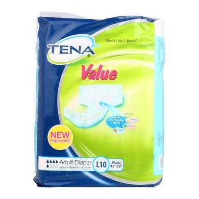 Tena Value Adult Diaper Large 10's x 2