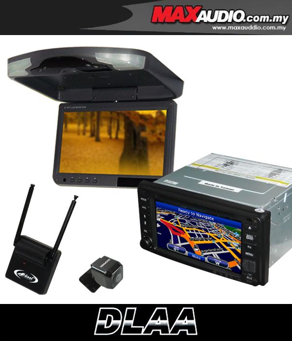TOYOTA DLAA DA-687G 7' 2-Din DVD GPS + 9' Roof Mnt + Rear Camera + TV TOYOTA DLAA DA-687G 7' 2-Din DVD GPS + 9' Roof Mnt + Rear Camera + TV