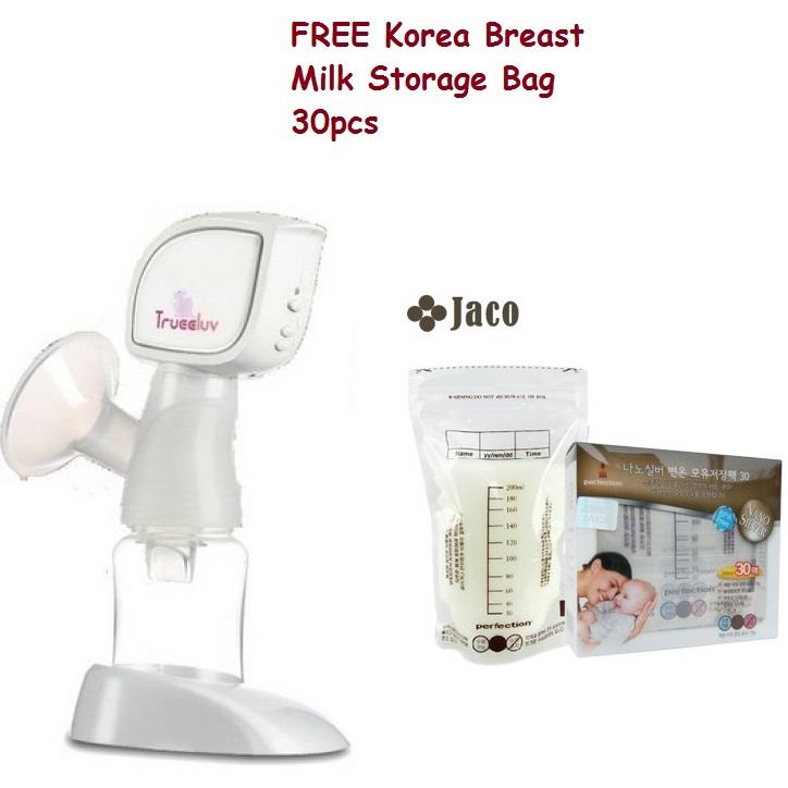 Trueeluv Electric Breast Pump Free Icepack & Milk Storage Bag