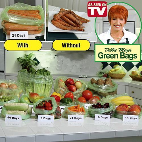 As Seen On TV Dellie Meyer Green Bags