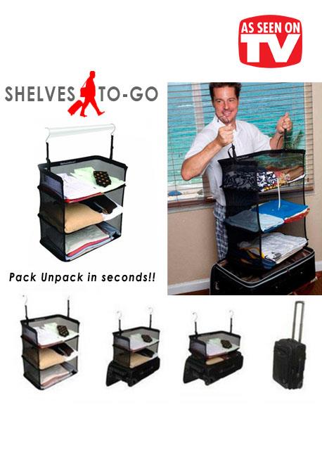 As Seen On TV~ Shelves-To-Go Packable Suitcase Shelves (Johor, end 