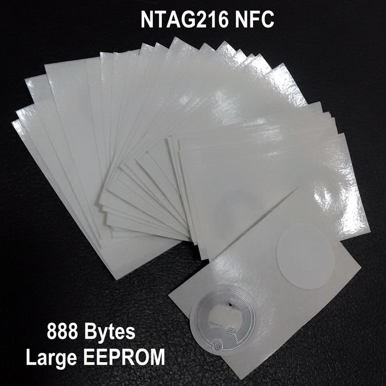 Universal NTAG216 23mm Sticker 888 Byte Larger EEPROM