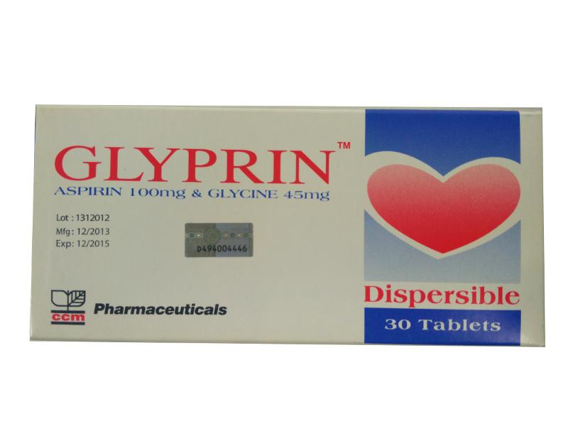 UPHA GLYPRIN ASPIRIN 100MG 30S (PREVENT STROKE)