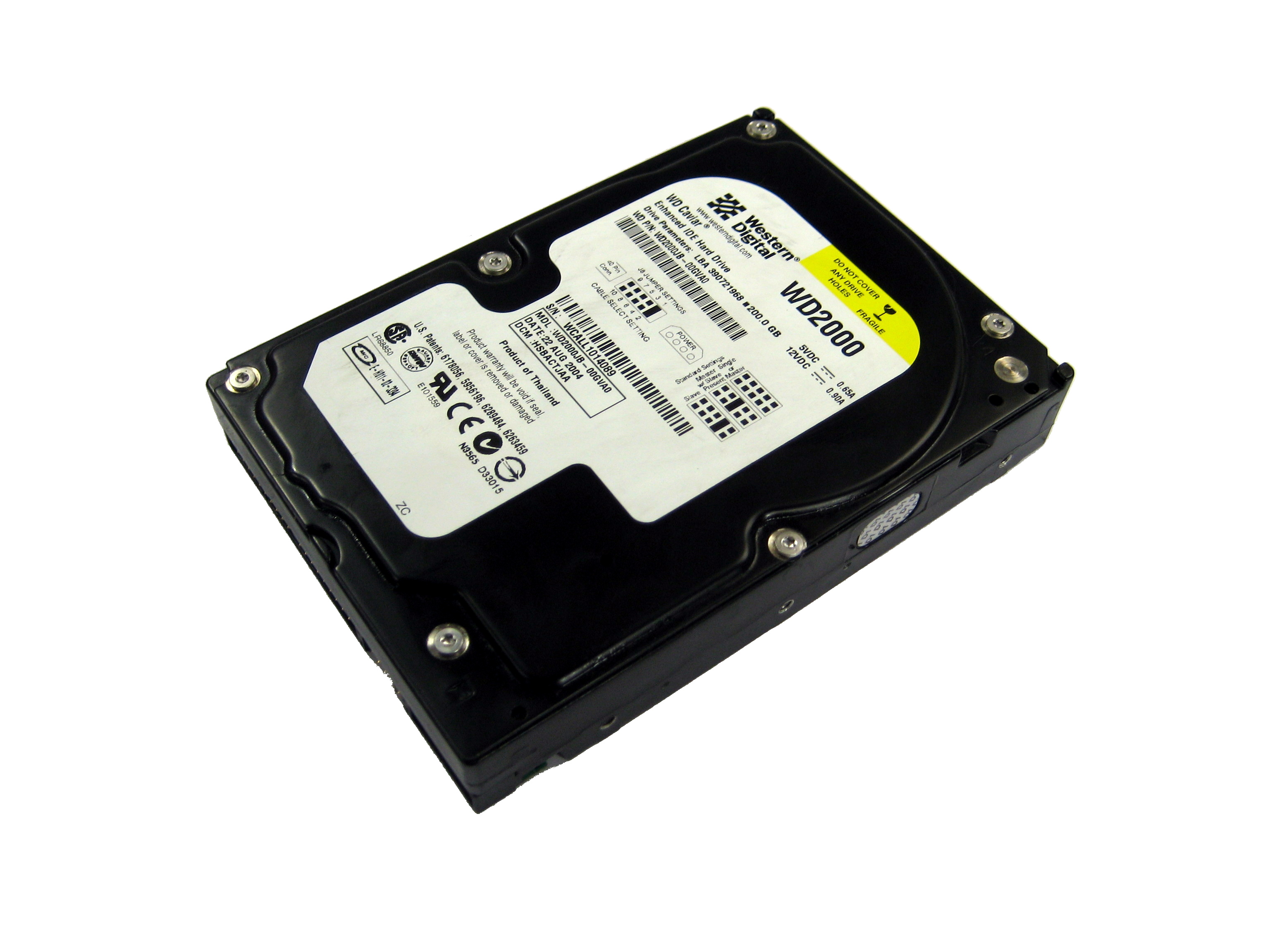 Western digital wd2000jb 200gb 16fua0 (end 8/3/2017 3:46 pm)