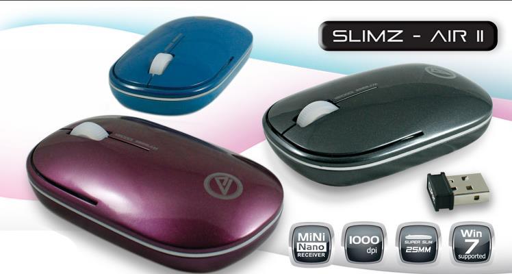 Wireless mouse CLiPtec 2.4GHz 1000dpi  (Slimz-Air II) RZS828
