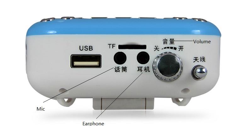 Wireless Portable Megaphone Loudspeaker Amplifier For Teachers Guide