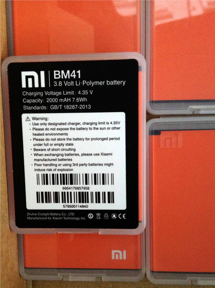 Xiao Mi Redmi 1S BM41 Polymer Battery (100% Original)