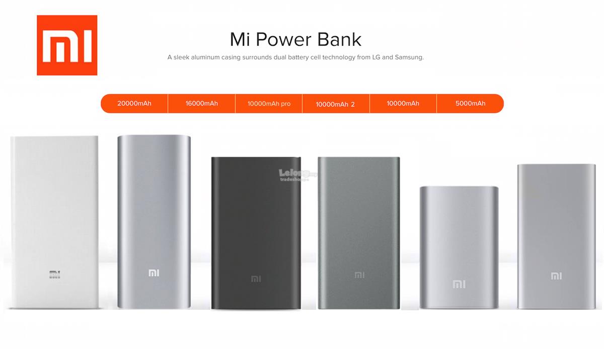XIAOMI MI Power Bank 5000mah 10000mah 16000mah 20000mah Powerbank PRO