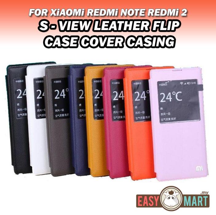 Xiaomi Redmi Note RedMi 2 Mi4i Sview Leather Flip Case Cover