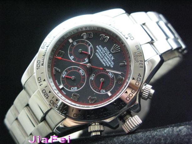 ROLEX DAYTONA OYSTER PERPETUAL COSMOGRAPH BLACK DIAL RED ACCENT Feature available to Store Members