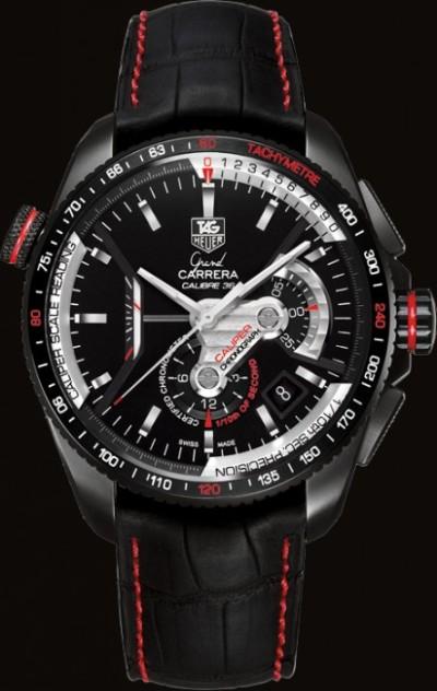 TAG HEUER GRAND CARRERA CALIBRE 36 CALIPER STOPWATCHES CHRONOGRAPH LEA