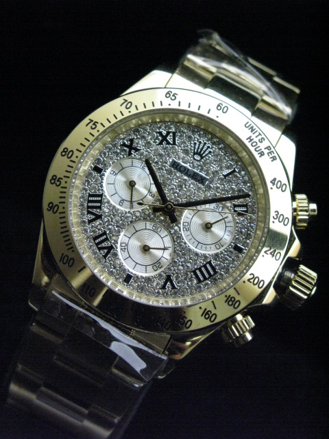 ROLEX DAYTONA OYSTER PERPETUAL LIMITED SWISS CASE FULL DIAMOND GOLD CA Feature available to Store Members